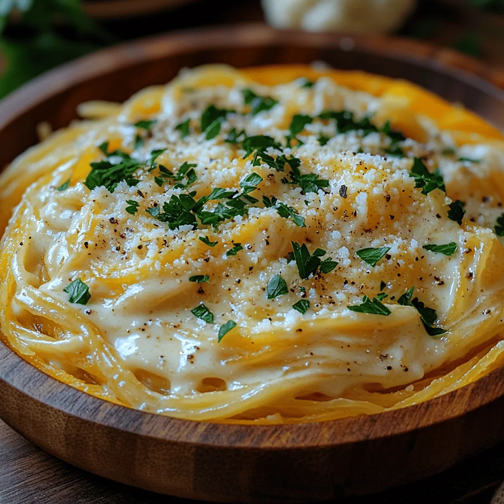 Um das Rezept für Guilt-Free Alfredo mit Spaghetti Squash zuzubereiten, benötigen Sie eine Reihe von frischen und gesunden Zutaten. Hier sind die Hauptbestandteile und deren gesundheitliche Vorteile: