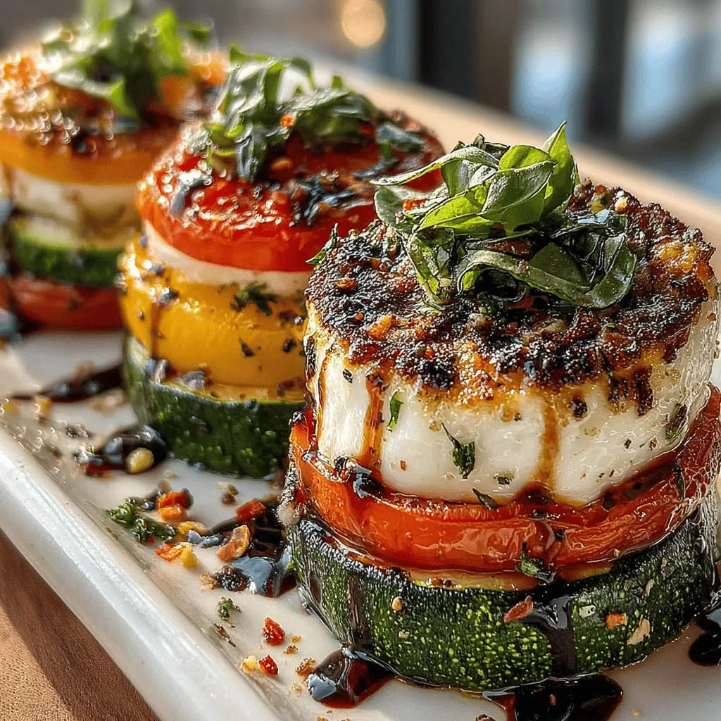 Das Caprese-Gericht hat seinen Ursprung in Italien und ist bekannt für seine einfache, aber geschmackvolle Kombination aus frischen Zutaten. Die klassischen Zutaten – Tomaten, Mozzarella und Basilikum – spiegeln die Farben der italienischen Flagge wider und stehen für die Lebendigkeit der italienischen Küche. Das Besondere an unserem Rezept ist die Verwendung von gegrillter Zucchini, die nicht nur zusätzliche Textur und Geschmack hinzufügt, sondern auch das Gericht gesünder und glutenfrei macht.