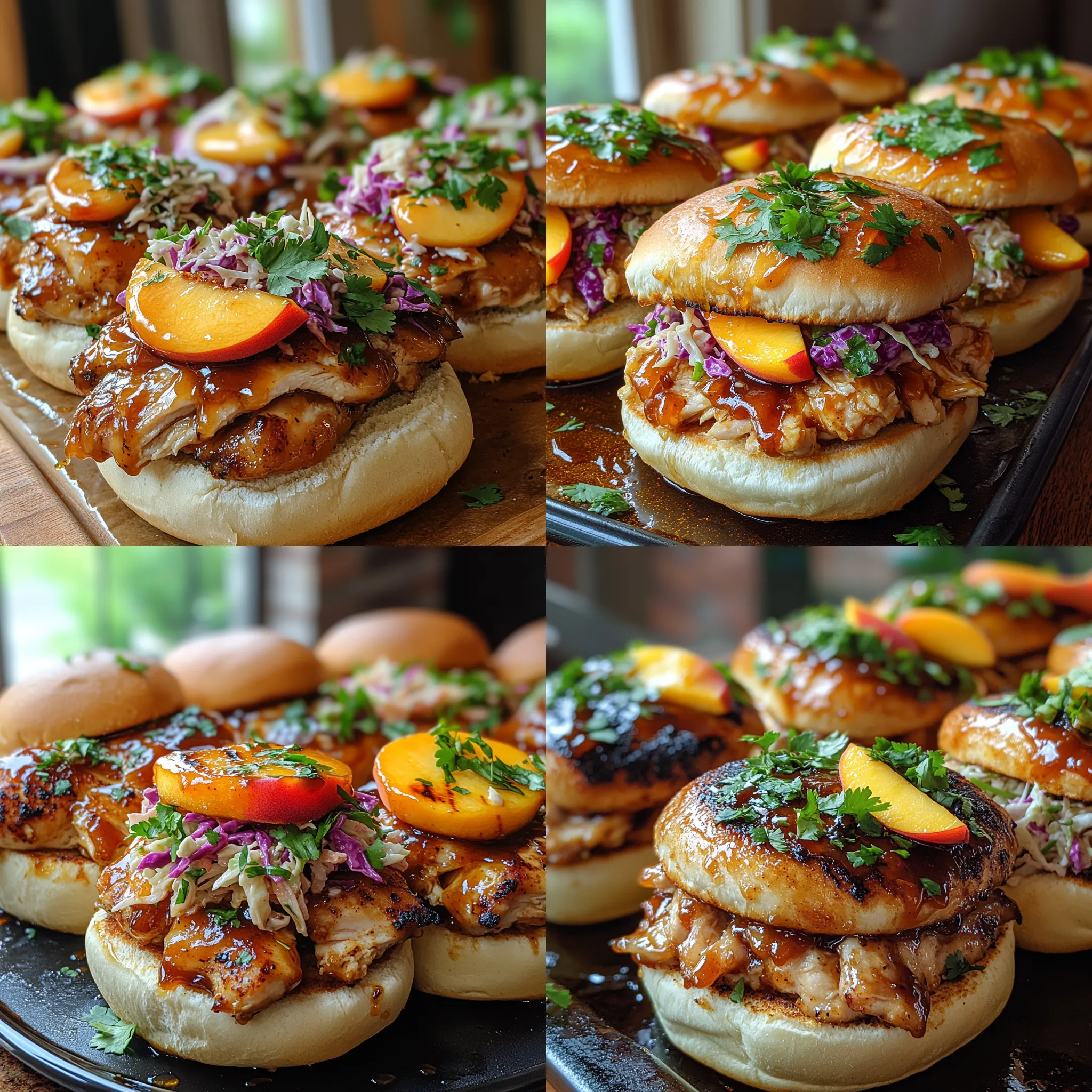 Wenn die Temperaturen steigen und der Sommer vor der Tür steht, gibt es nichts Besseres als ein köstliches BBQ-Gericht, das den Gaumen verwöhnt und die Seele erfreut. Die Pfirsich-Honig BBQ Hühnchen Sliders sind nicht nur ein Fest für die Sinne, sondern auch eine perfekte Ergänzung für jede Grillparty oder ein entspanntes Abendessen mit Freunden und Familie. Diese kleinen Leckerbissen kombinieren die Süße saftiger Pfirsiche mit dem herzhaften Geschmack von gegrilltem Hühnchen und einer rauchigen BBQ-Sauce, die einfach unwiderstehlich ist.