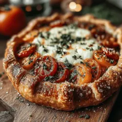Um eine schmackhafte rustikale Tomaten-Galette zuzubereiten, benötigen Sie frische Zutaten von bester Qualität. Hier sind die einzelnen Komponenten, die Sie benötigen: