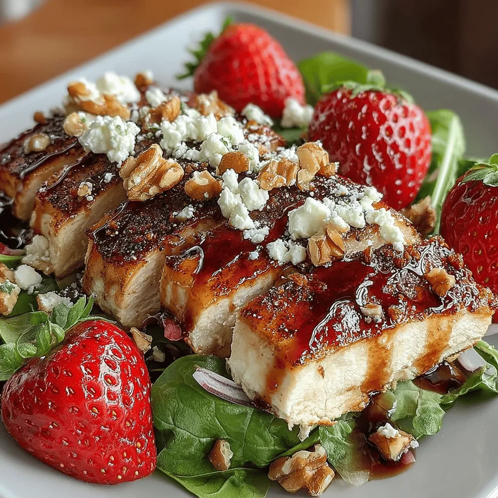Der Balsamico-Rösthähnchensalat mit Erdbeeren ist eine erfrischende und geschmackvolle Kombinationsmöglichkeit, die sowohl gesund als auch optisch ansprechend ist. In den letzten Jahren hat sich dieser Salat in vielen Küchen als beliebte Wahl etabliert, insbesondere in den warmen Monaten, wenn frische Zutaten in Hülle und Fülle vorhanden sind. Die süßen, saftigen Erdbeeren harmonieren perfekt mit dem herzhaften Hähnchen und dem würzigen Balsamico-Dressing, was zu einem ausgewogenen Gerichterlebnis führt.
